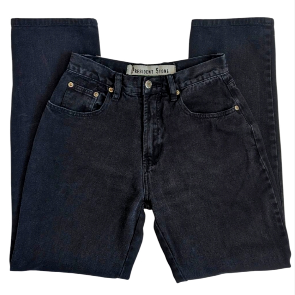 Vintage 90s Black High Rise Denim Jeans